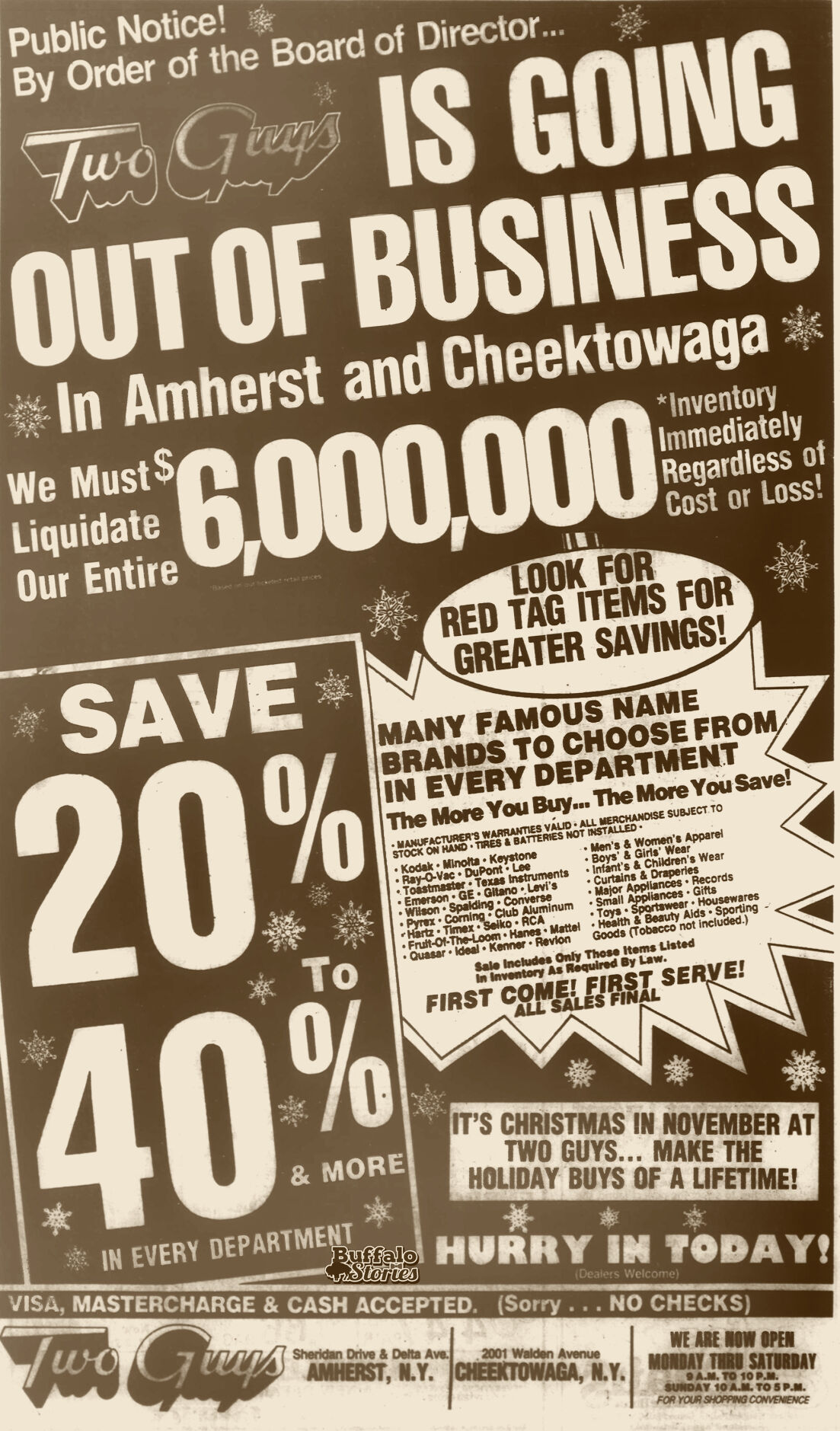Two Guys ad 1981